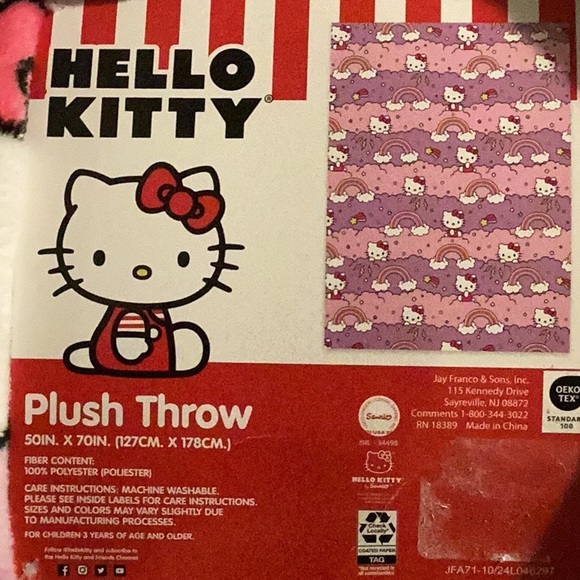 Hello kitty stormy rainbow throw - Picture 2 of 4